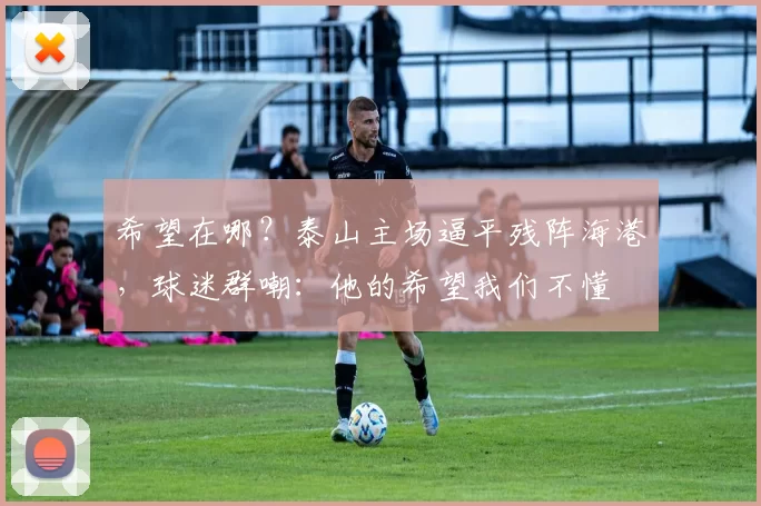 希望在哪？泰山主场逼平残阵海港，球迷群嘲：他的希望我们不懂