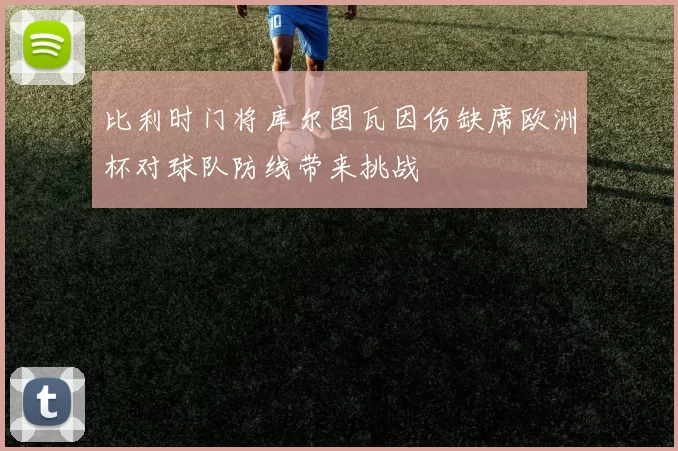 比利时门将库尔图瓦因伤缺席欧洲杯对球队防线带来挑战